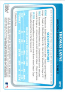 2011 Bowman Prospects Thomas Layne
