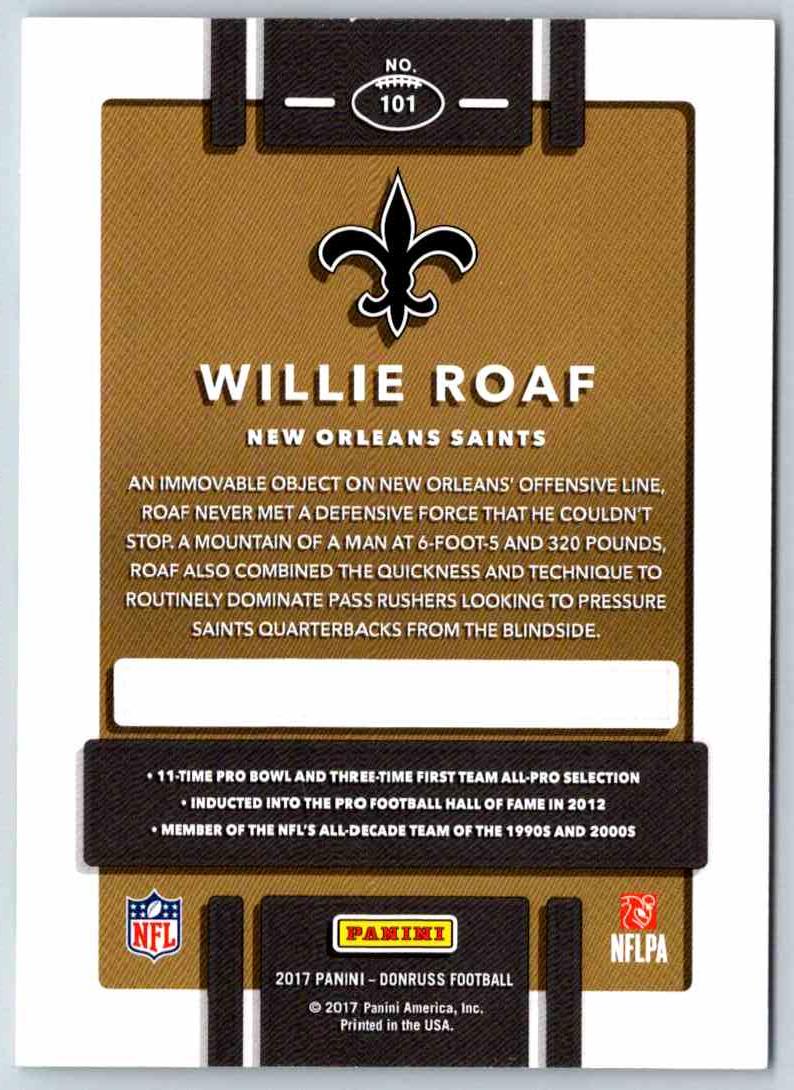 2018 Donruss Willie Roaf