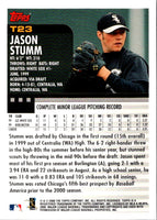 2000 Topps Chrome Traded & Rookies Jason Stumm #T23