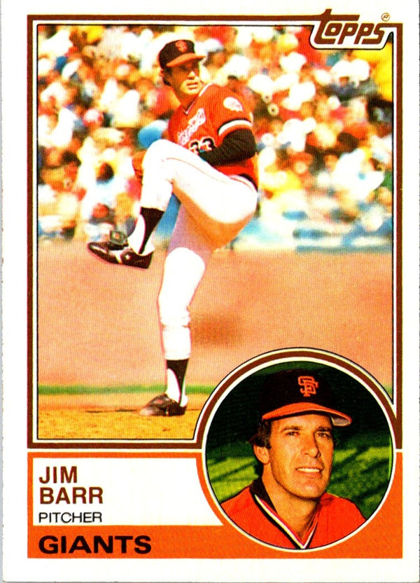 1983 Topps Jim Barr #133