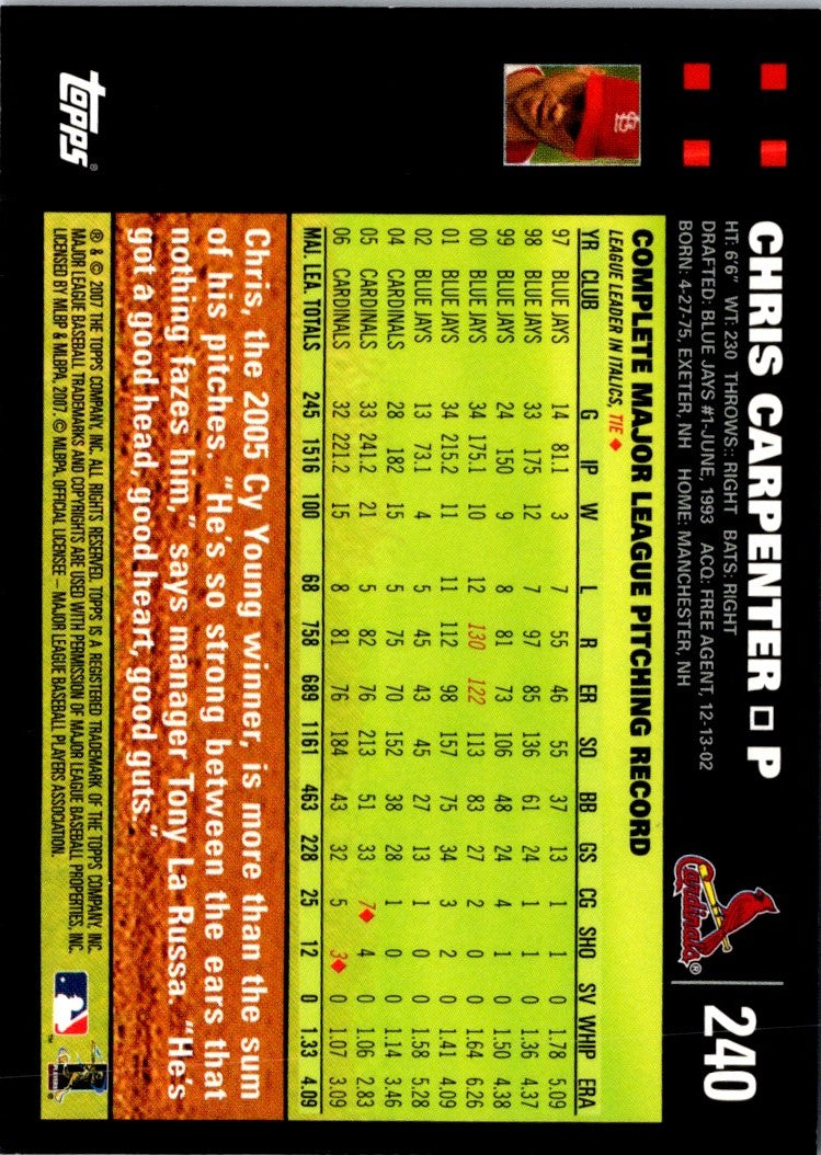 2007 Topps Chris Carpenter
