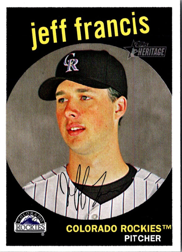 2008 Topps Heritage Jeff Francis #56