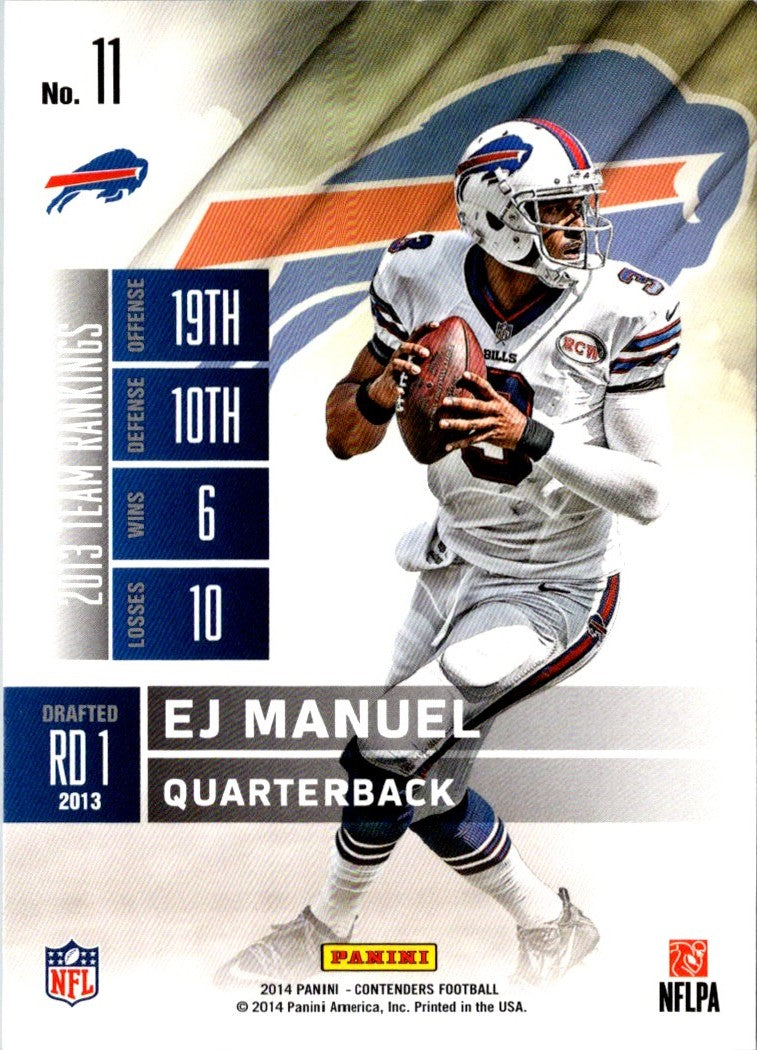 2014 Panini Contenders EJ Manuel