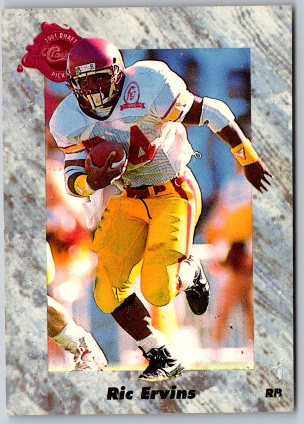 1991 Score Ricky Ervins #582 Rookie