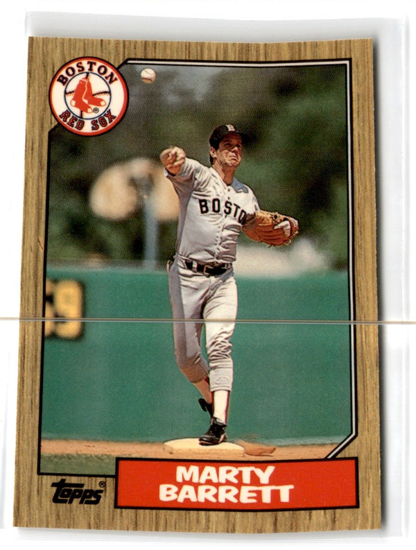 1987 Topps Tiffany Marty Barrett #39