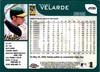 2001 Topps Chrome Randy Velarde #206