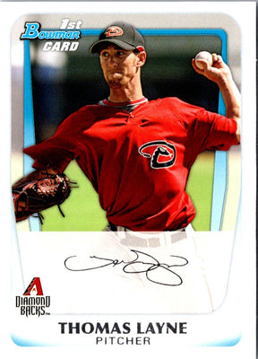 2011 Bowman Prospects Thomas Layne #BP19