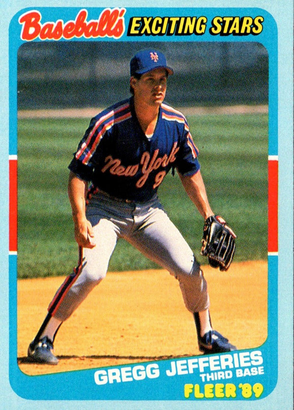 1989 Fleer Exciting Stars Gregg Jefferies #26