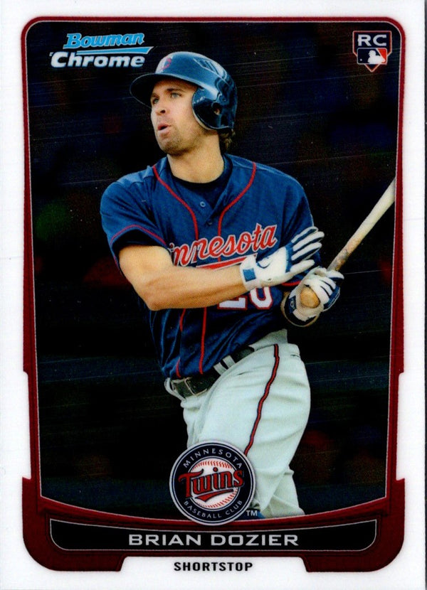 2012 Bowman Chrome Brian Dozier #91 Rookie