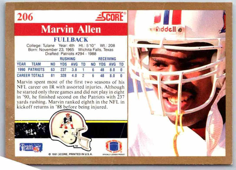 1991 Score Marvin Allen