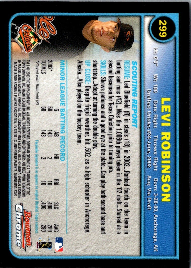 2003 Bowman Levi Robinson