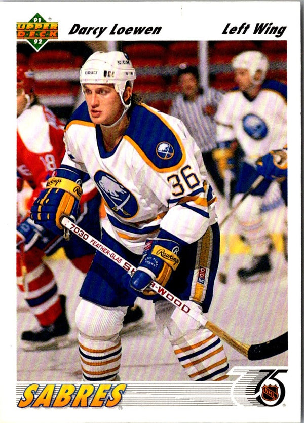 1991 Upper Deck Darcy Loewen #421 Rookie