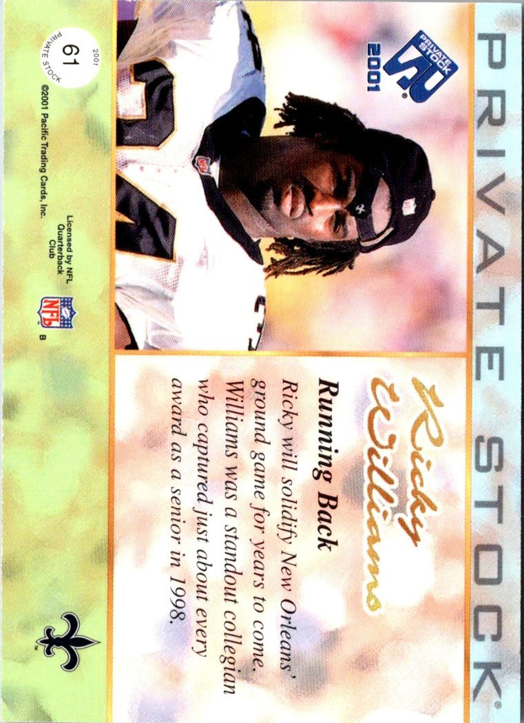 2001 Pacific Private Stock Retail Ricky Williams