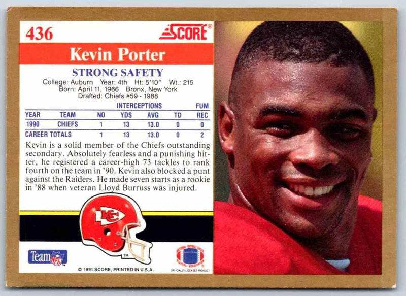 1991 Score Kevin Porter