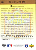 1993 Upper Deck Michael Moore #430 Rookie