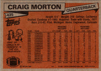 1981 Topps Craig Morton #425