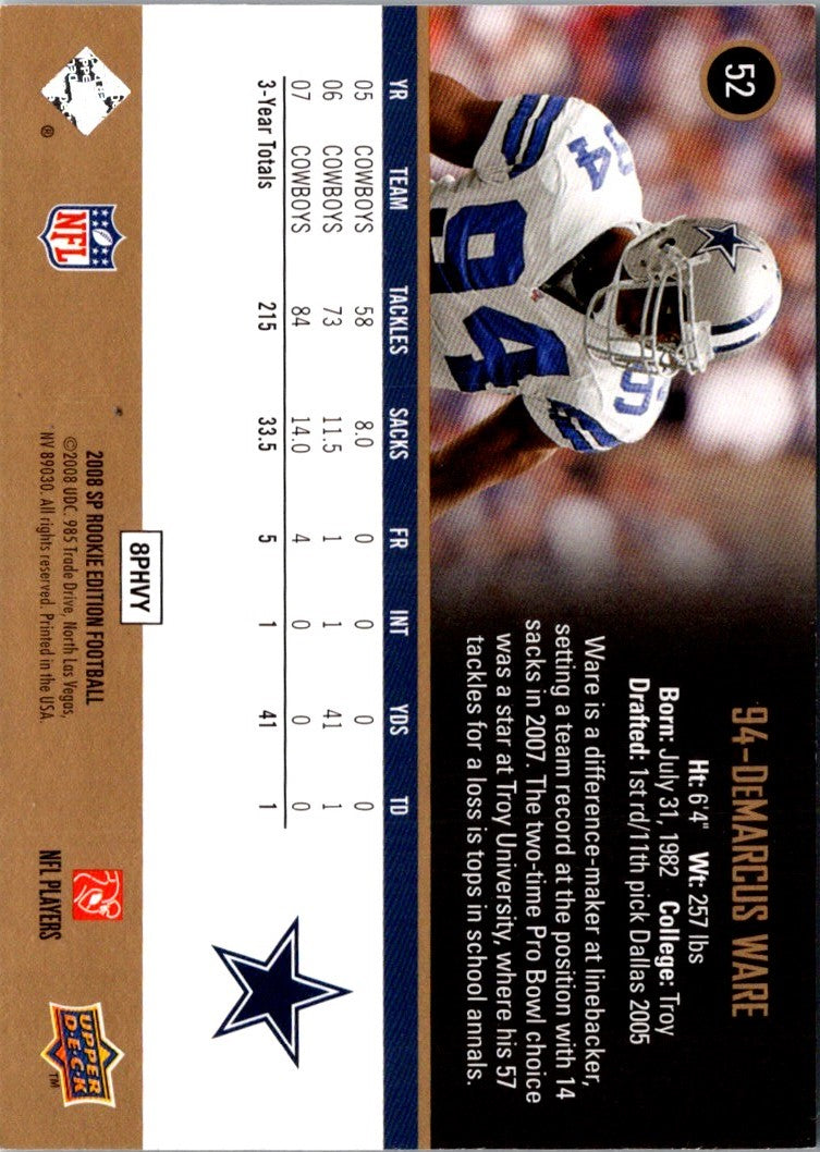 2008 SP DeMarcus Ware