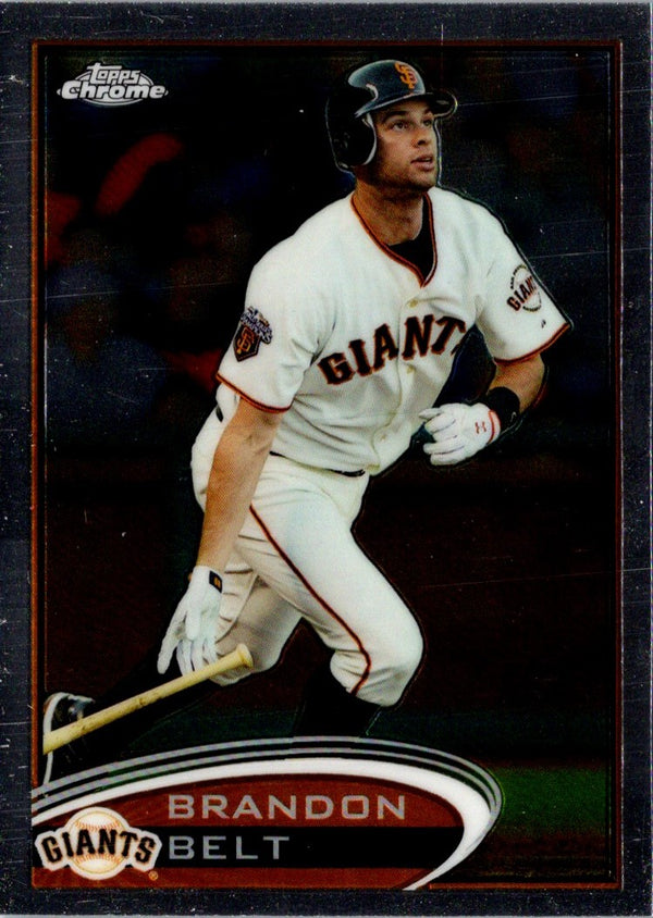 2012 Topps Chrome Brandon Belt #123