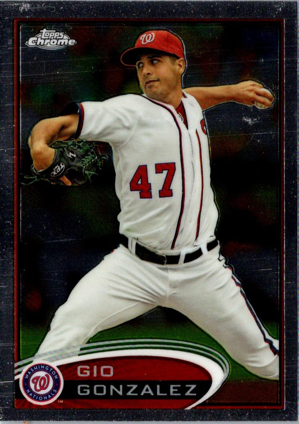 2012 Topps Chrome Gio Gonzalez #53