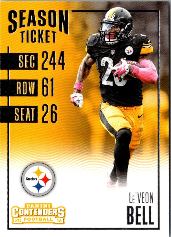 2016 Panini Contenders Le'Veon Bell #86