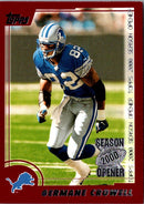2000 Topps Season Opener Germane Crowell