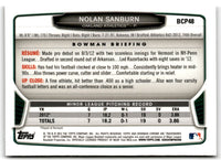 2013 Bowman Chrome Prospects Nolan Sanburn #BCP48