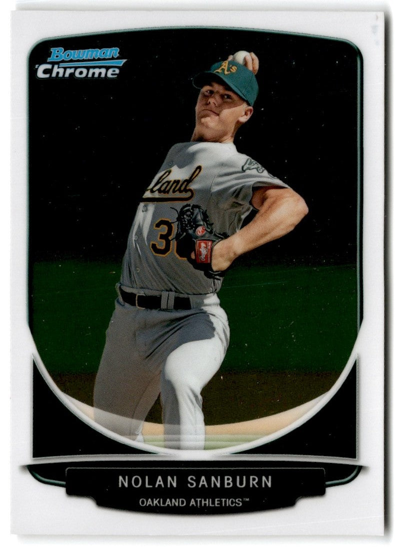 2013 Bowman Chrome Prospects Nolan Sanburn