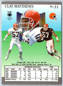 1991 Fleer Ultra Clay Matthews