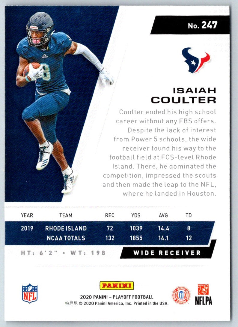 2020 Panini Absolute Isaiah Coulter