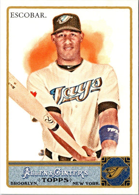 2011 Topps Allen & Ginter Yunel Escobar #186