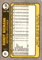 1981 Fleer Randy Niemann #77