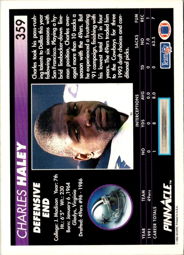 1992 Pinnacle Charles Haley