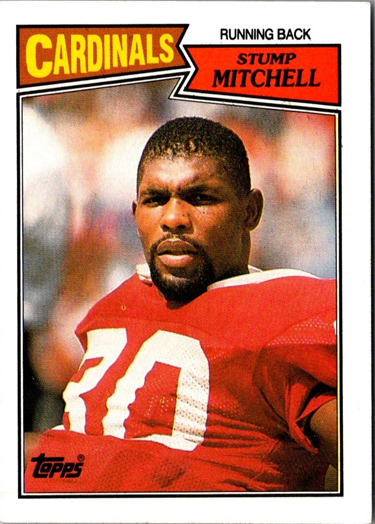 1987 Topps Stickers Stump Mitchell