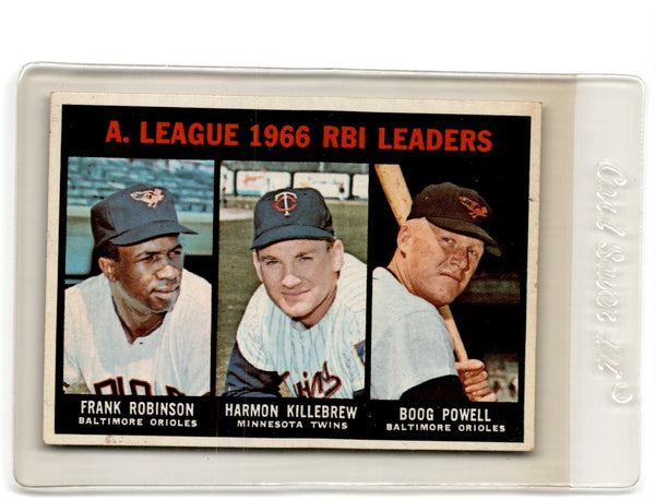 1967 Topps Frank Robinson/Harmon Killebrew/Boog Powell #241 EX