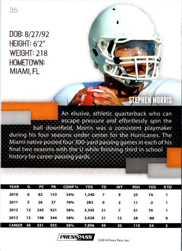 2014 Press Pass Stephen Morris