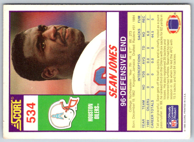 1990 Score Sean Jones