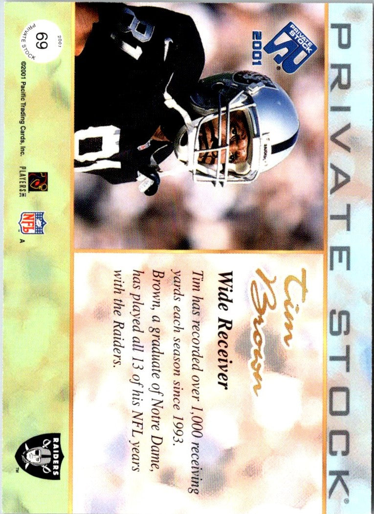 2001 Pacific Private Stock Tim Brown