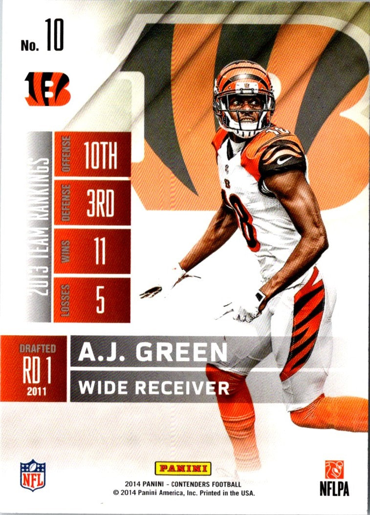 2014 Panini Contenders A.J. Green