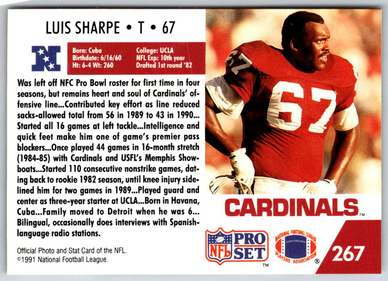 1991 Pro Set Luis Sharpe