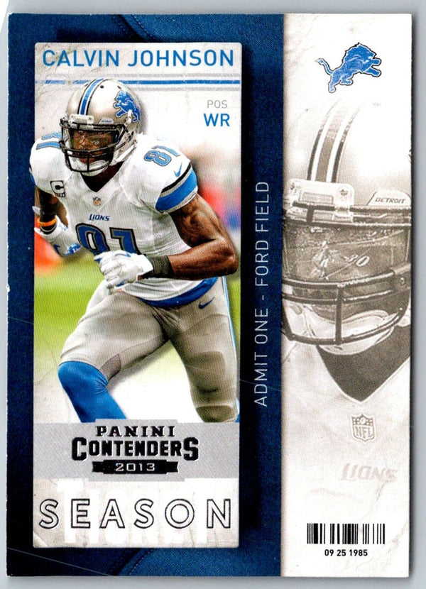 2013 Panini Contenders Calvin Johnson #59