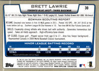 2012 Bowman Chrome Brett Lawrie #30 Rookie
