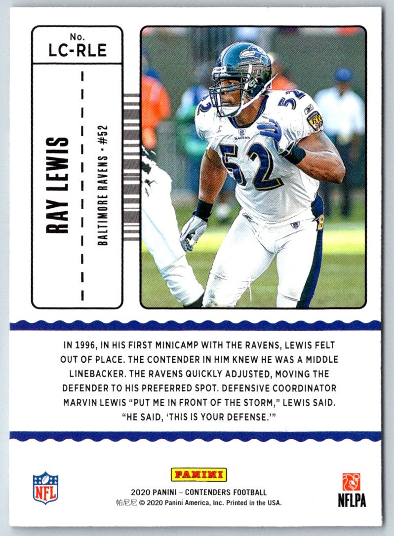 2019 Panini Ray Lewis