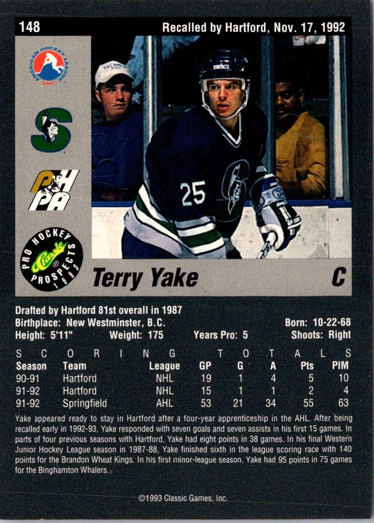 1993 Classic Pro Prospects Terry Yake