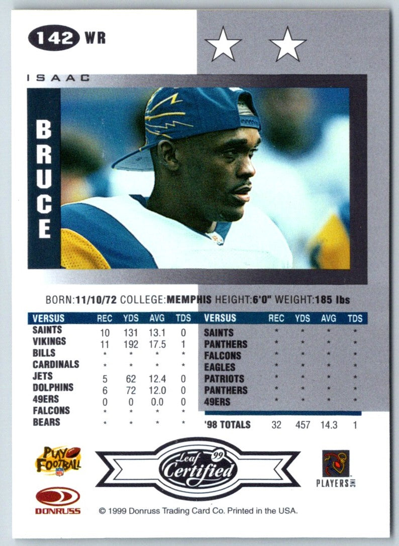 1999 Leaf Certified Isaac Bruce