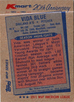 1982 Topps Kmart 20th Anniversary Vida Blue #19