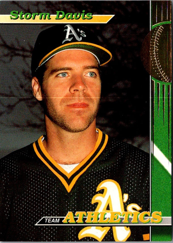 1993 Stadium Club Oakland Athletics Storm Davis #6