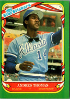 1987 Fleer Star Stickers Andres Thomas #117