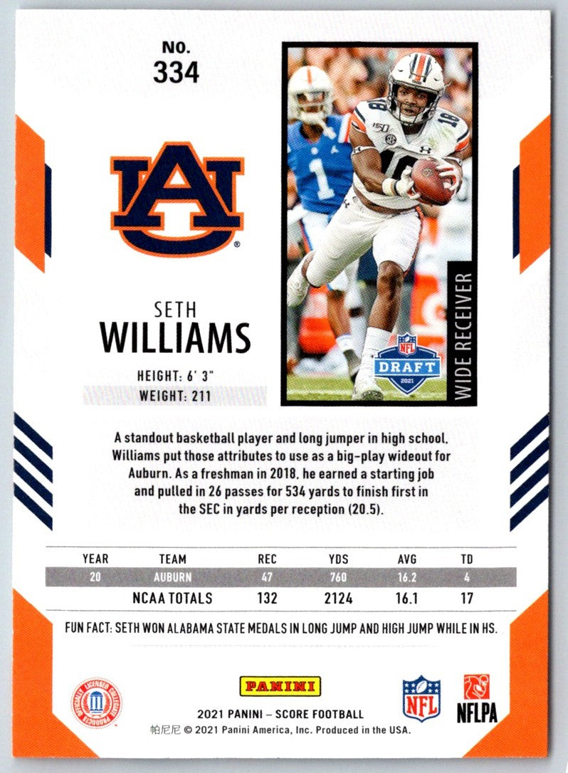 2021 Score Scorecard Seth Williams