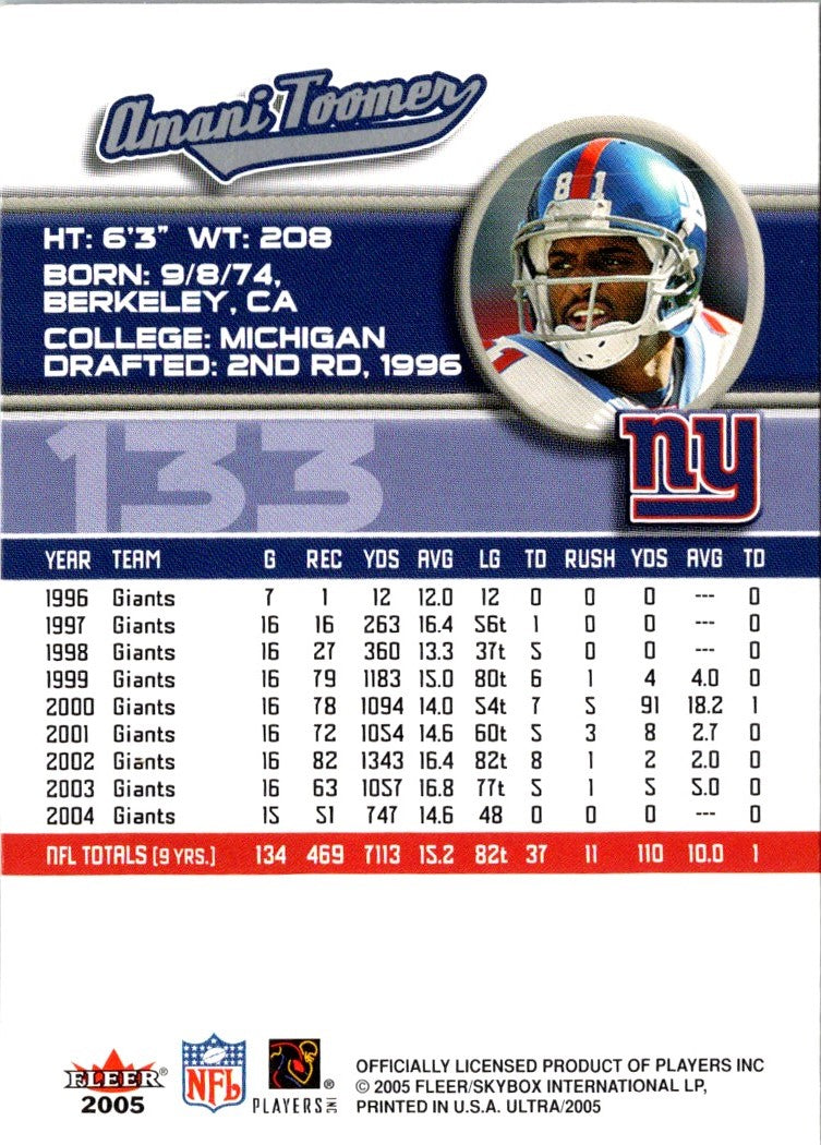 2005 Ultra Amani Toomer