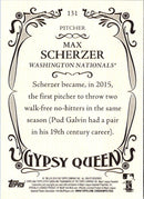 2016 Topps Gypsy Queen Max Scherzer